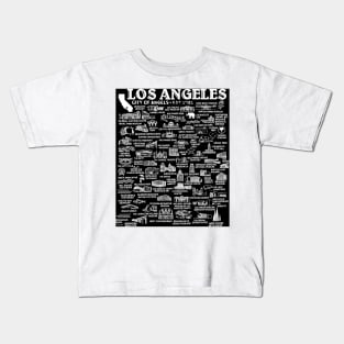 Los Angeles Map Kids T-Shirt